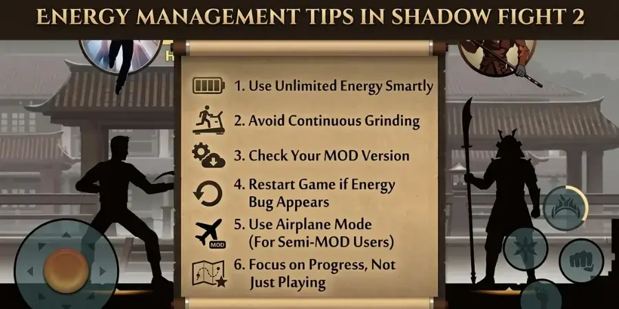 Energy Management in Shadow Fight 2 MOD APK – Master Guide (2026) 4 Energy Management Tips in Shadow Fight 2 Mod Apk