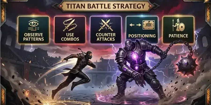 How to Defeat Titan in Shadow Fight 2 – Final Boss Battle Guide 3 Titan Battle Strategy in Shadow Fight 2
