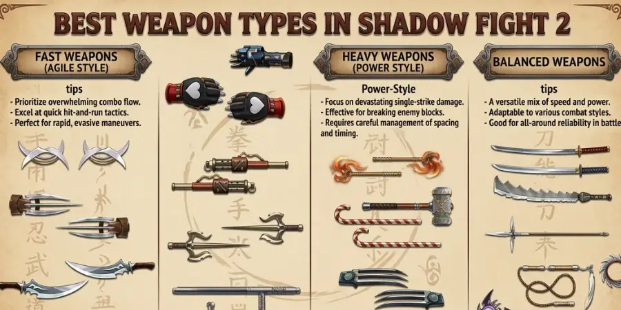 Weapon Customization in Shadow Fight 2 MOD APK
