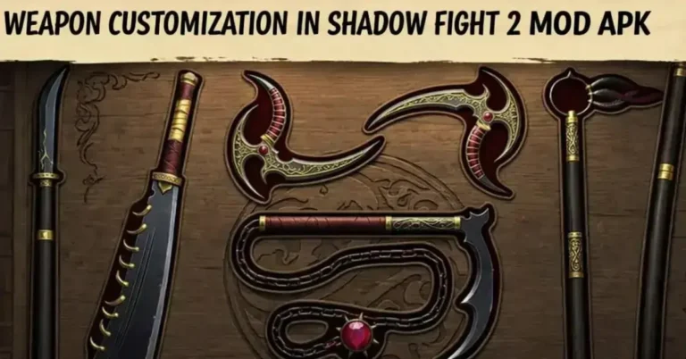 Weapon Customization in Shadow Fight 2 MOD APK