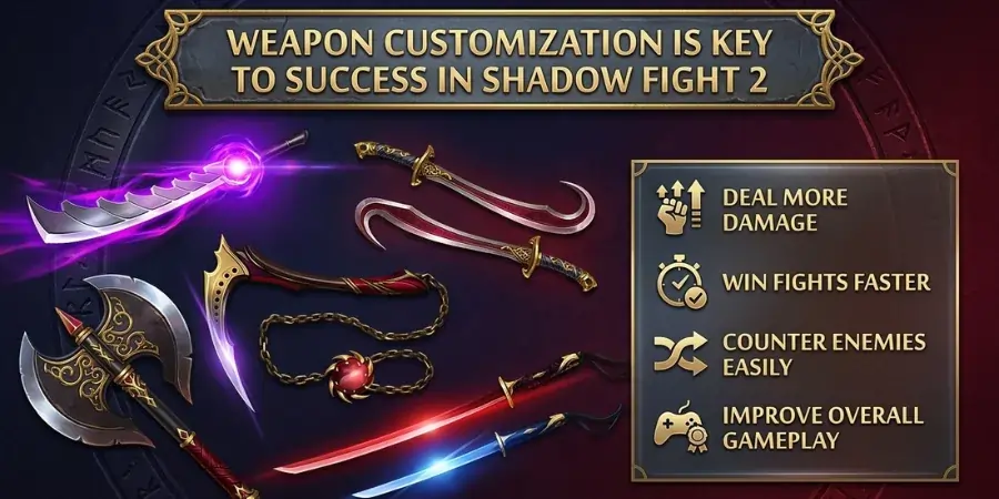 Weapon Customization is Key to Success in Shadow Fight 2 Mod Apk