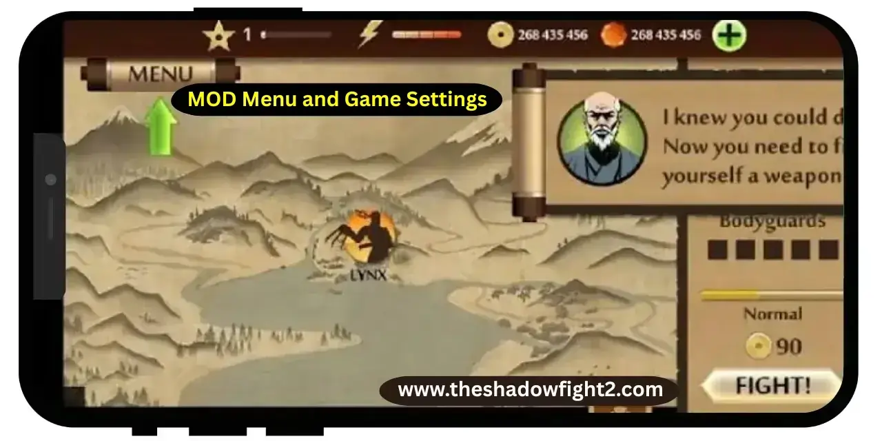 Shadow Fight 2 MOD APK V2.46.0 (2026) Unlimited Money & Max Level Gems 18 Shadow Fight 2 MOD APK MOD Menu and Game Settings